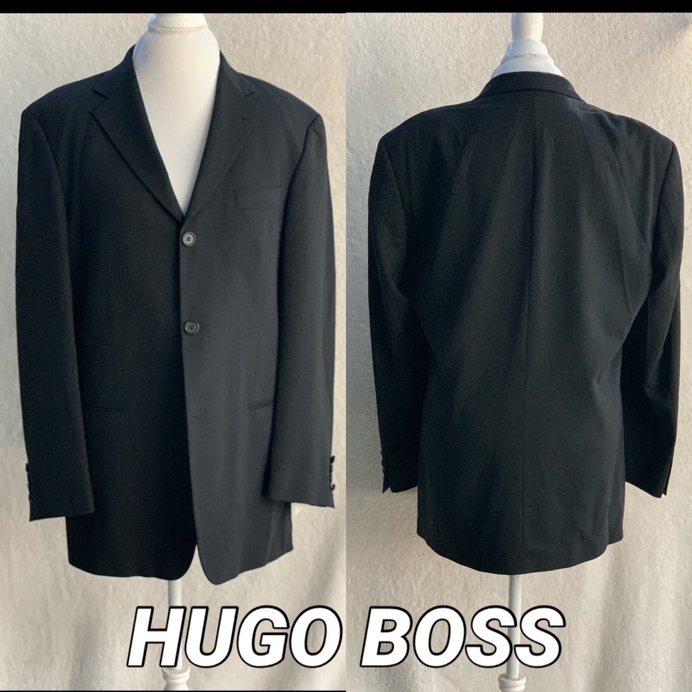 HUGO BOSS Einstein Beta Pure Wool black - Picture 1 of 6